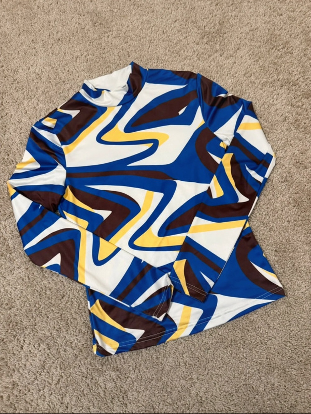 SHEIN Long Sleeve, Small! (Blue/Yellow)